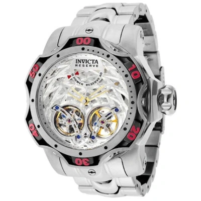 Pre-owned Invicta Men's 35984 Reserve Automatic Multifunction Antique Silver, Silver Dial