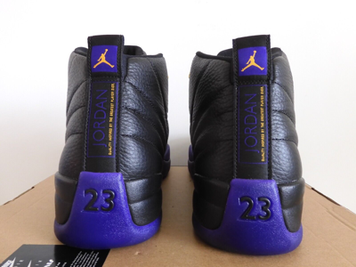 Pre-owned Jordan Nike Air  12 Retro Black-field Purple Sz 16 [ct8013-057]