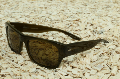 Pre-owned Barton Perreira Authentic  Sunglasses Watusi 57, Color Kelp Vintage Brown Kel Vbr In See Photo