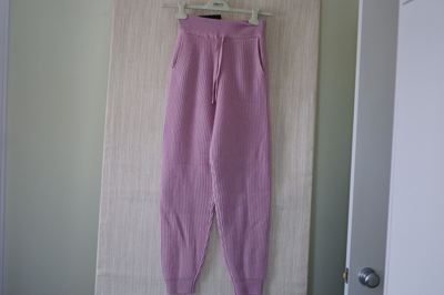 Pre-owned Rag & Bone Pink Cashmere Pierce Lounge Pants Size:s/xs