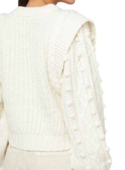 Pre-owned Farm Rio Off-white Braided Sweater Off-white