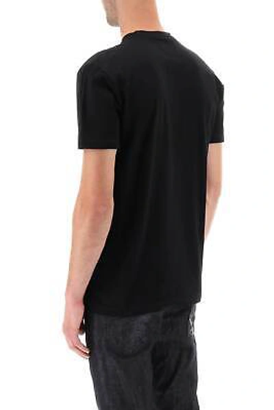 Pre-owned Dsquared2 T-shirt  Men Size L S74gd1166s23009 900 Black