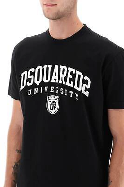 Pre-owned Dsquared2 T-shirt  Men Size L S74gd1166s23009 900 Black