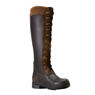 Pre-owned Ariat Ladies Coniston Pro Gtx Insulated Ebony Brown Country Boot 10047005