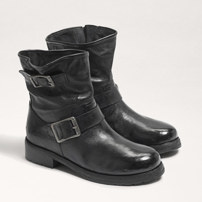 Shop Sam Edelman Lulah Moto Boot Black Leather
