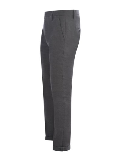Dondup Gray Mens Trousers In Grigio Chiaro
