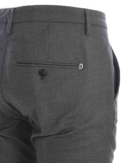 Dondup Gray Mens Trousers In Grigio Chiaro