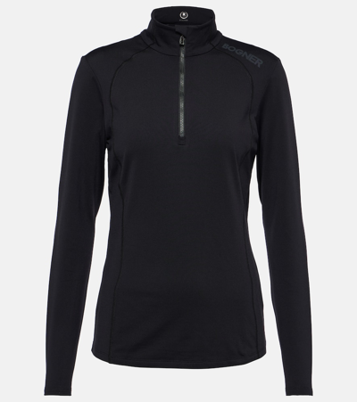 Bogner Madita Stretch Tech Turtleneck Top In Black