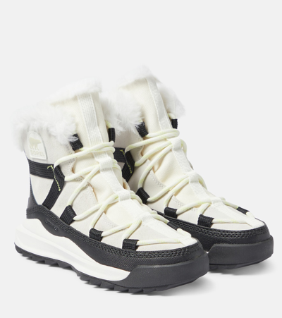 Shop Sorel Ona Rmx Glacy Suede Snow Boots In White