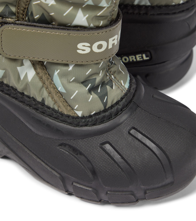 Shop Sorel Youth Flurry™ Print Snow Boots In Green