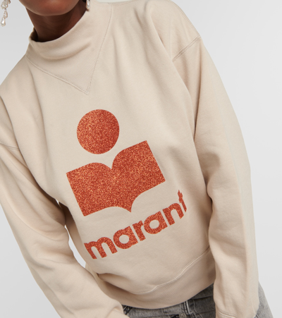 Shop Marant Etoile Moby Logo Cotton-blend Sweatshirt In Multicoloured