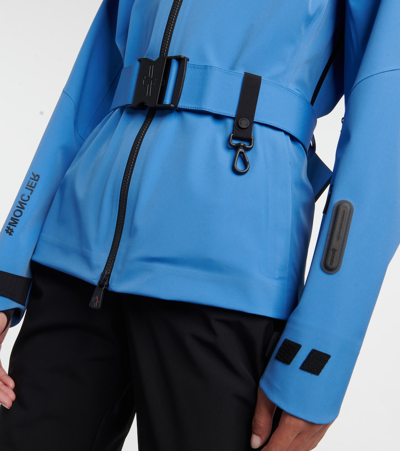 Shop Moncler Teche Ski Jacket In Blue