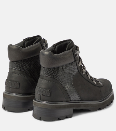 Shop Sorel Lennox™ Hiker Stkd Leather Hiking Boots In Black