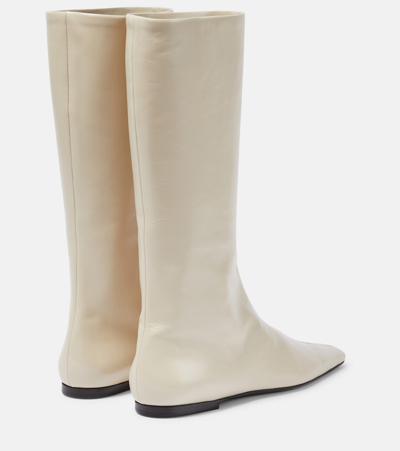 Shop The Row Bette Leather Boots In White