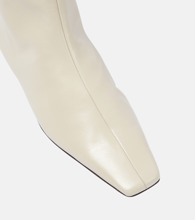 The Row Stiefel Bette Aus Leder In White