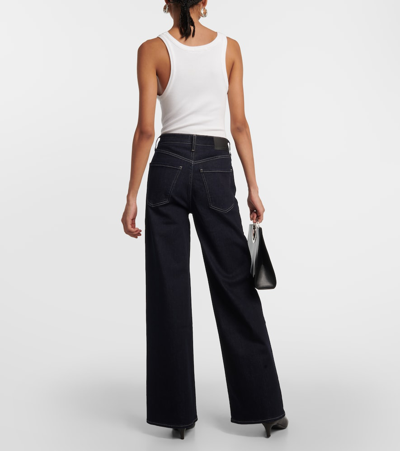 Shop Citizens Of Humanity Paloma High-rise Wide-leg Jeans In Blue