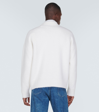 Ami Alexandre Mattiussi Wool-blend Sweater In Black