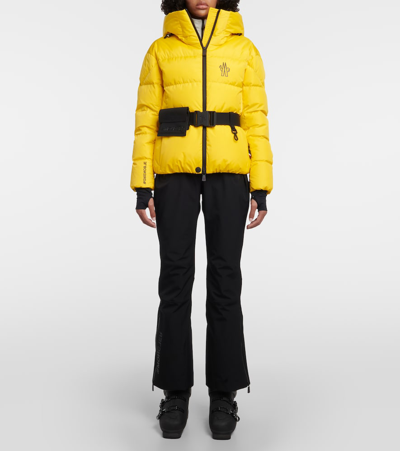 Shop Moncler Bouquetin Ski Jacket In Yellow