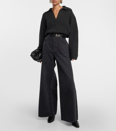 Citizen Of Humanity Beverly Slouch Boot Trouser In Black