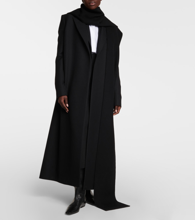 Shop The Row Cassiopea Wool And Mohair Coat In Black