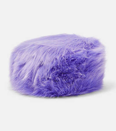 Ruslan Baginskiy Faux Fur Hat In Purple