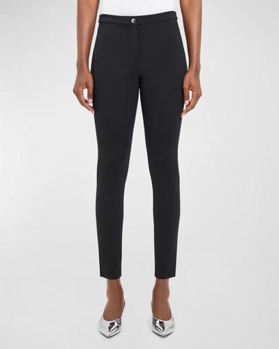 Shop Theory Fitted Jersey Skinny Pants In Black