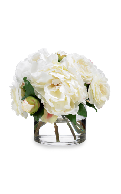 Shop Diane James Designs Camellia And Peony Bouquet In Ivory
