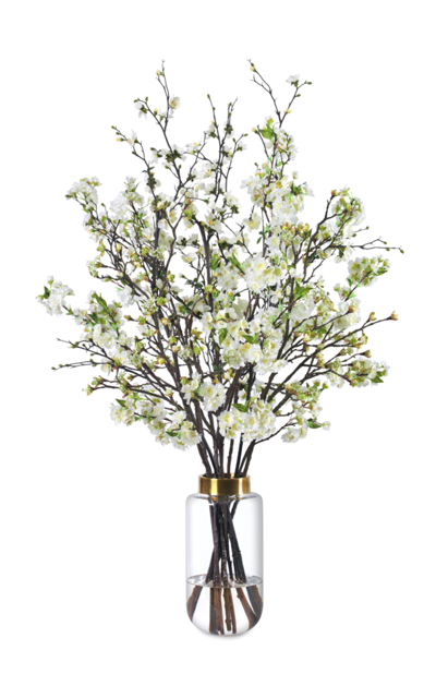 Shop Diane James Designs Quince And Cherry Blossom Bouquet In White