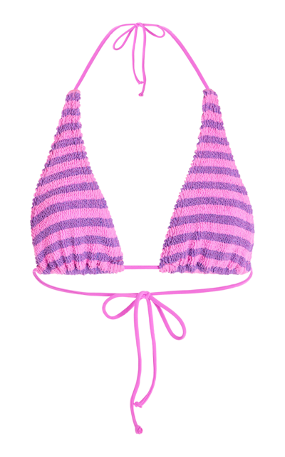 Shop Bondeye Sofie Triangle Bikini Top In Stripe