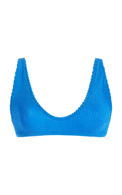 Shop Bondeye Scout Bikini Top In Blue