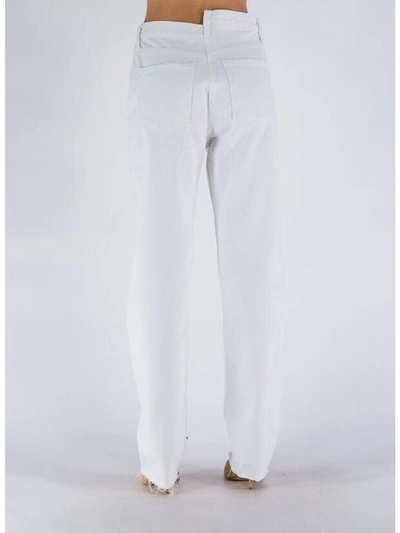 Shop Agolde Criss Cross Straight In Element Pants In White