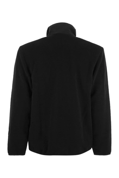 Shop Patagonia Fleece Jacket In Black