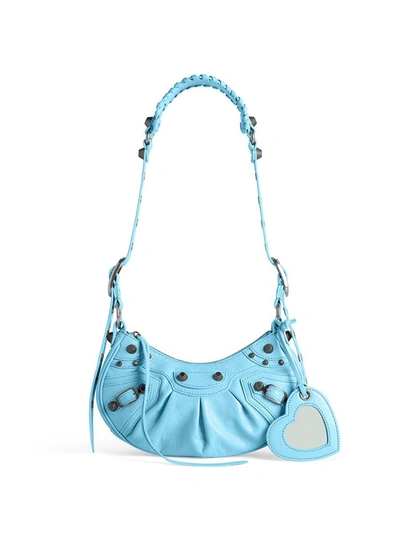 Shop Balenciaga Le Cagole Xs Shoulder  Bags In Blue