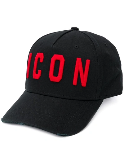 Shop Dsquared2 Hat With Logo In Black