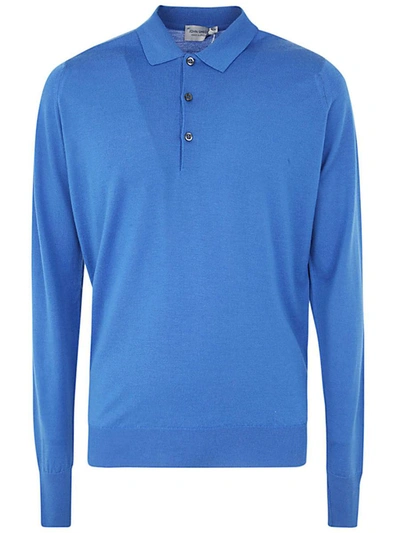 Shop John Smedley Cotswold Long Sleeves Shirt Clothing In Blue