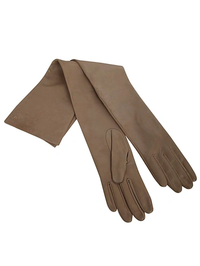 Shop Max Mara Amica Long Gloves Accessories In White