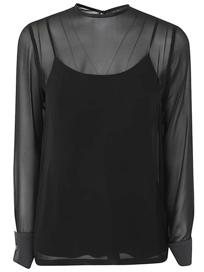 Max Mara Women's Strano Crew Neck Sweater In Black