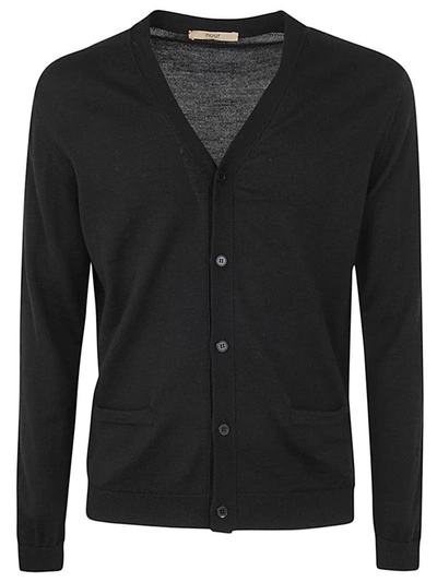 Shop Nuur Roberto Collina Long Sleeve Cardigan Clothing In Black