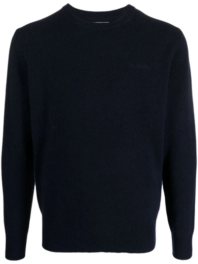Shop Mc2 Saint Barth Heron Round Neck Sweater Clothing In Blue