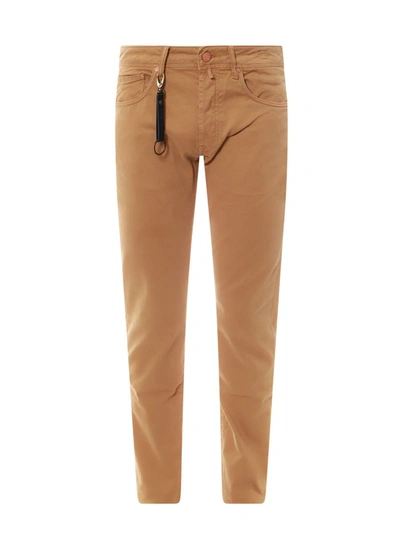 Shop Incotex Trouser In Brown