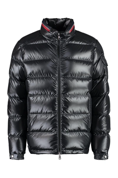 Shop Moncler Bourne Short Down Jacket In Black