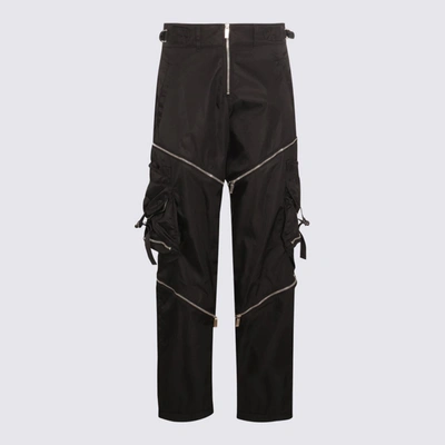 Shop Off-white Black Zipped Cargo Pants