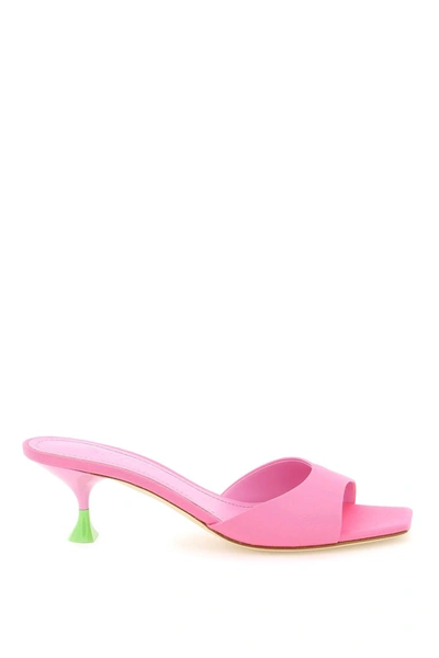 Shop 3juin 'kimi' Satin Mules In Mixed Colours