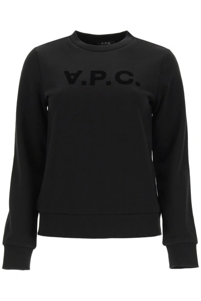 Shop Apc Sweatshirt Logo In Black