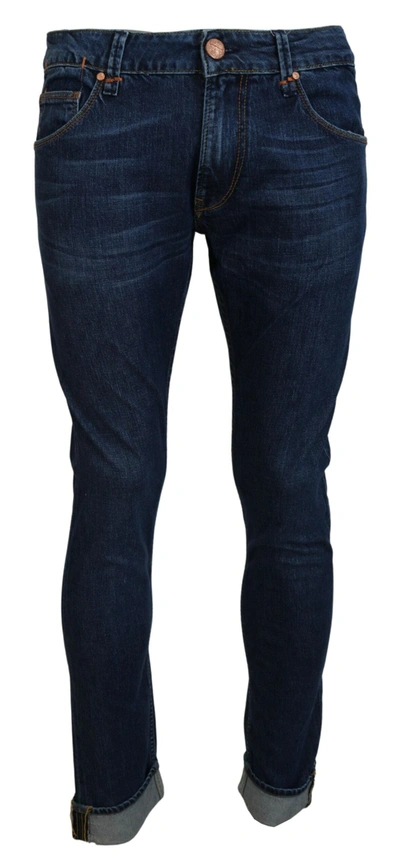 Shop Acht Blue Cotton Tapered Slim Fit Men Casual Denim Jeans