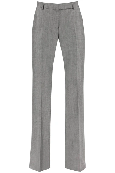 Shop Alexander Mcqueen Salt And Pepper Bootcut Trousers In Grey