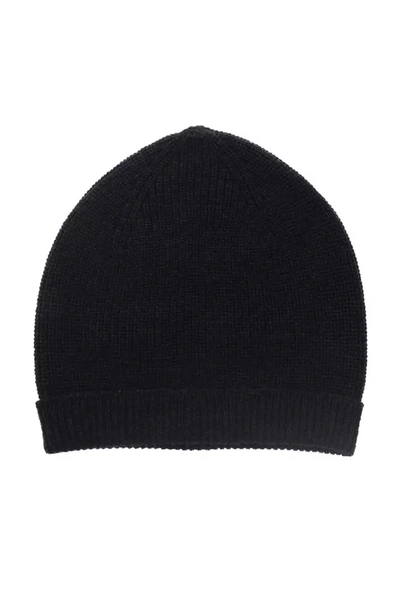 Shop Alpha Studio Black Merino Wool Hats & Cap