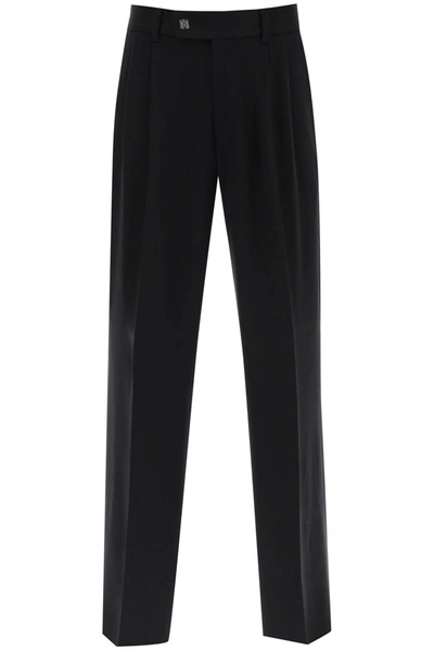 Shop Amiri Wide Leg Loose Pants In Black