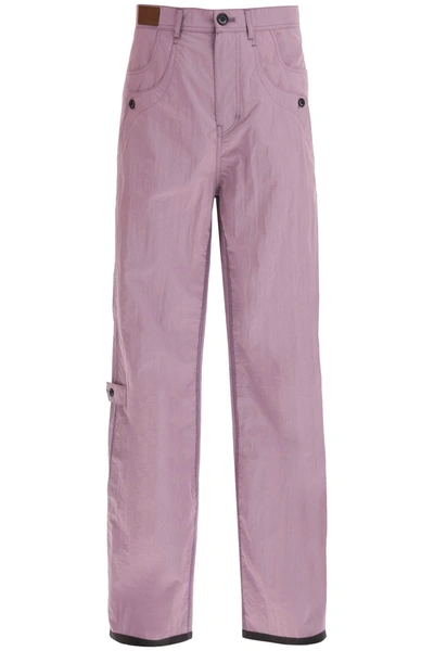Shop Andersson Bell Inside-out Technical Pants In Purple