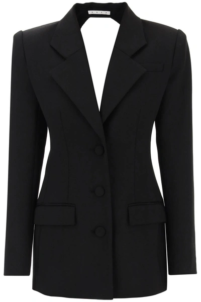 Shop Area Blazer Dress With Cut-out And Crystals In Black